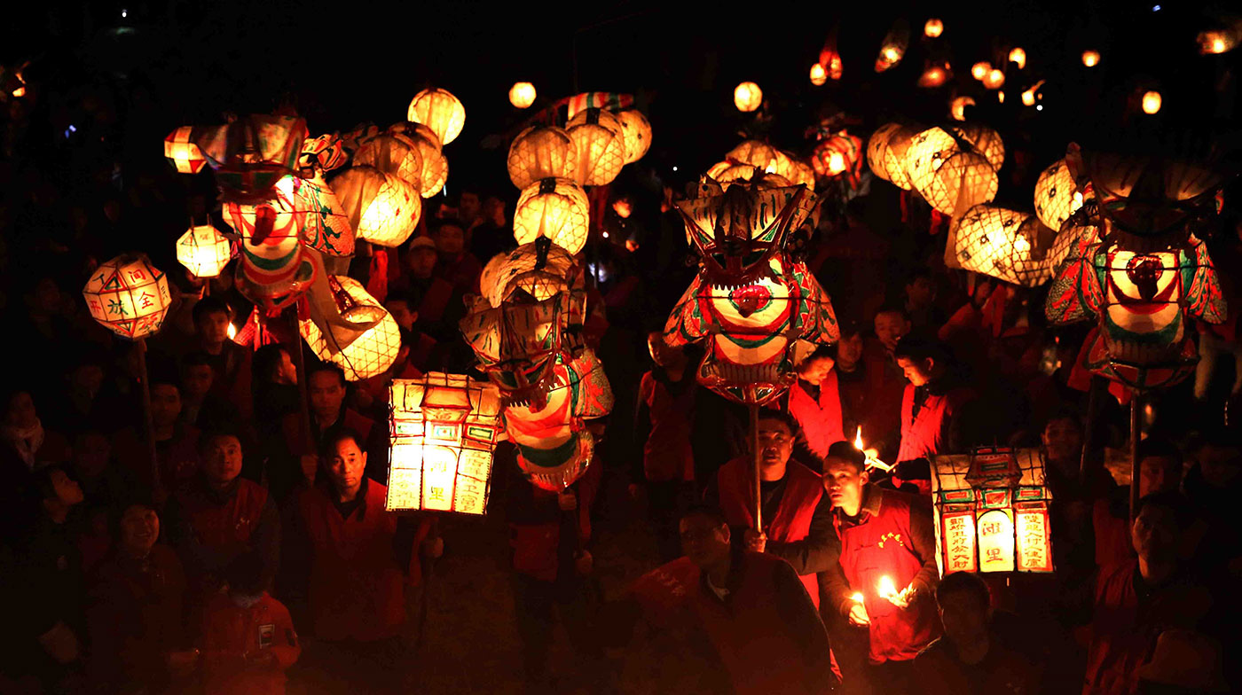 瓯海泽雅闹挑灯